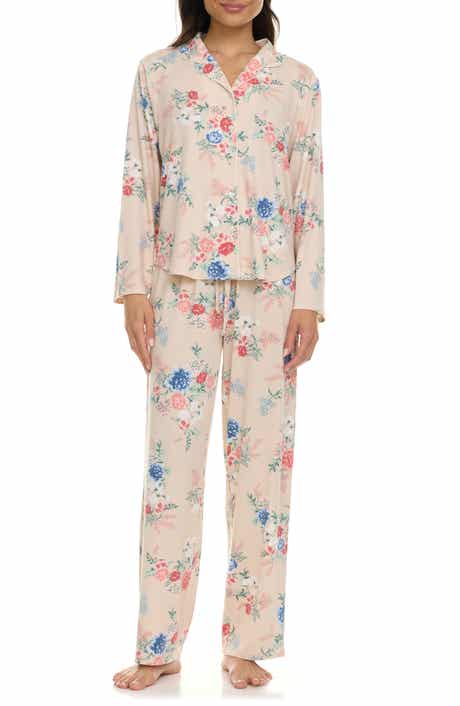 Flora By Flora Nikrooz Lindsey Collared Knit Pajamas