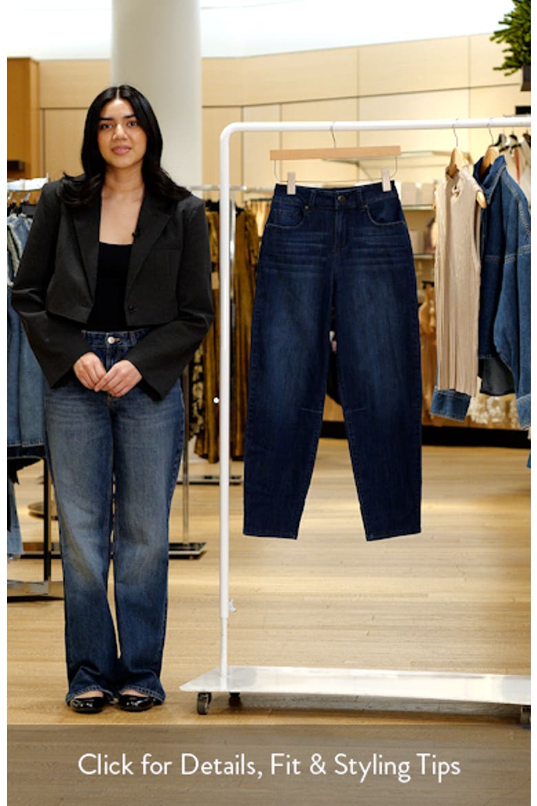 High Waist Ankle Barrel Jeans video