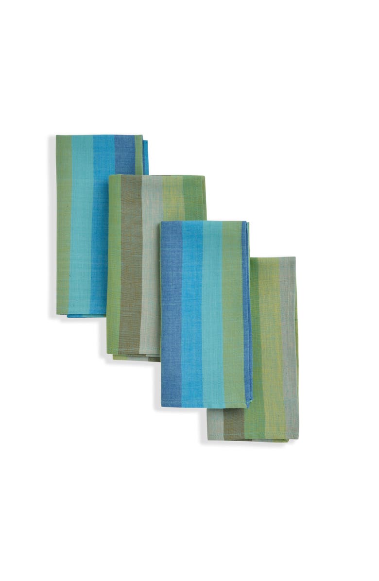 Sustainable Threads Yin Yang Handwoven Napkins - Set of 4, Main, color, Rainfall