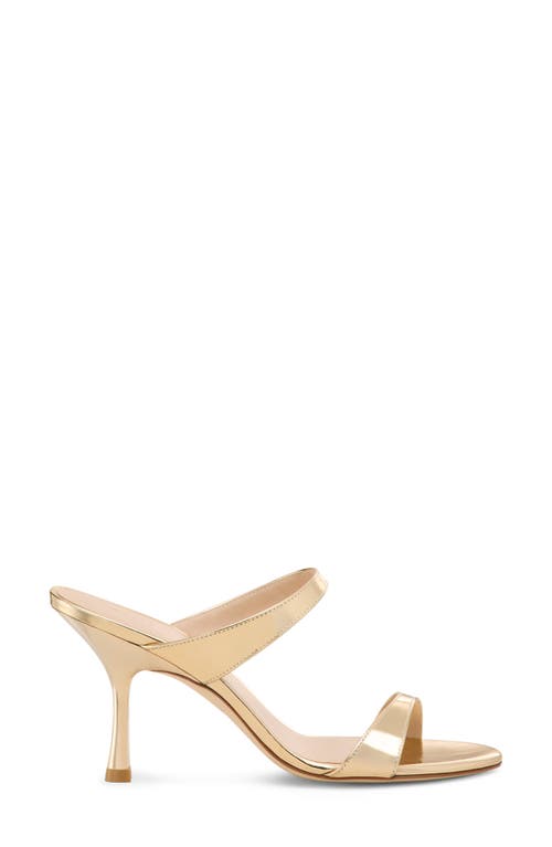 Stuart Weitzman Nudist Metallic Slide Sandal