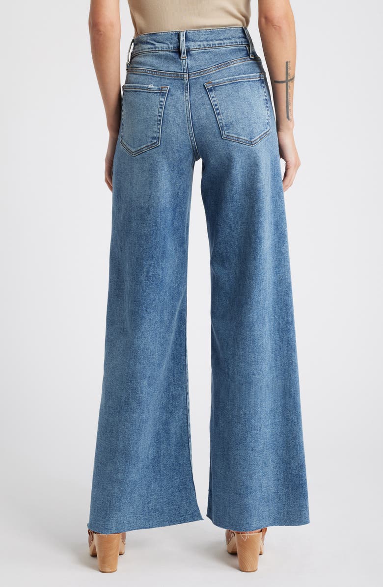FRAME Le Slim Raw Hem Palazzo Jeans, Alternate, color, Rowley Raw After