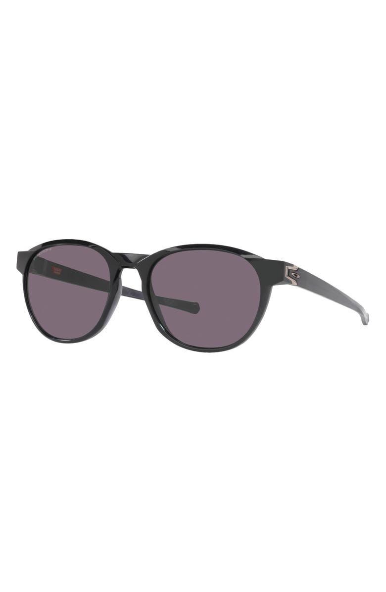 Oakley 54mm Prizm<sup>™</sup> Polarized Round Sunglasses, Alternate, color, Black Grey