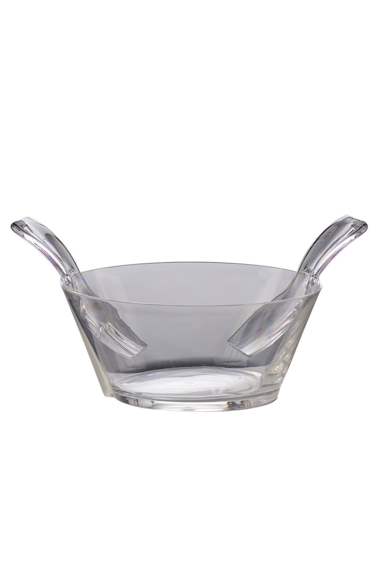 Mario Luca Giusti Fulmine Salad Bowl with Servers, Main, color, Clear