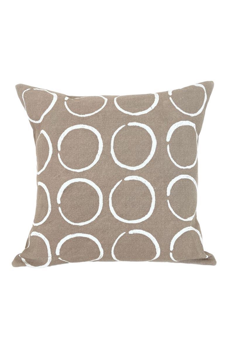 Mbare Sadza Circles Pillow Cover - Savanna Beige 18', Main, color, Beige