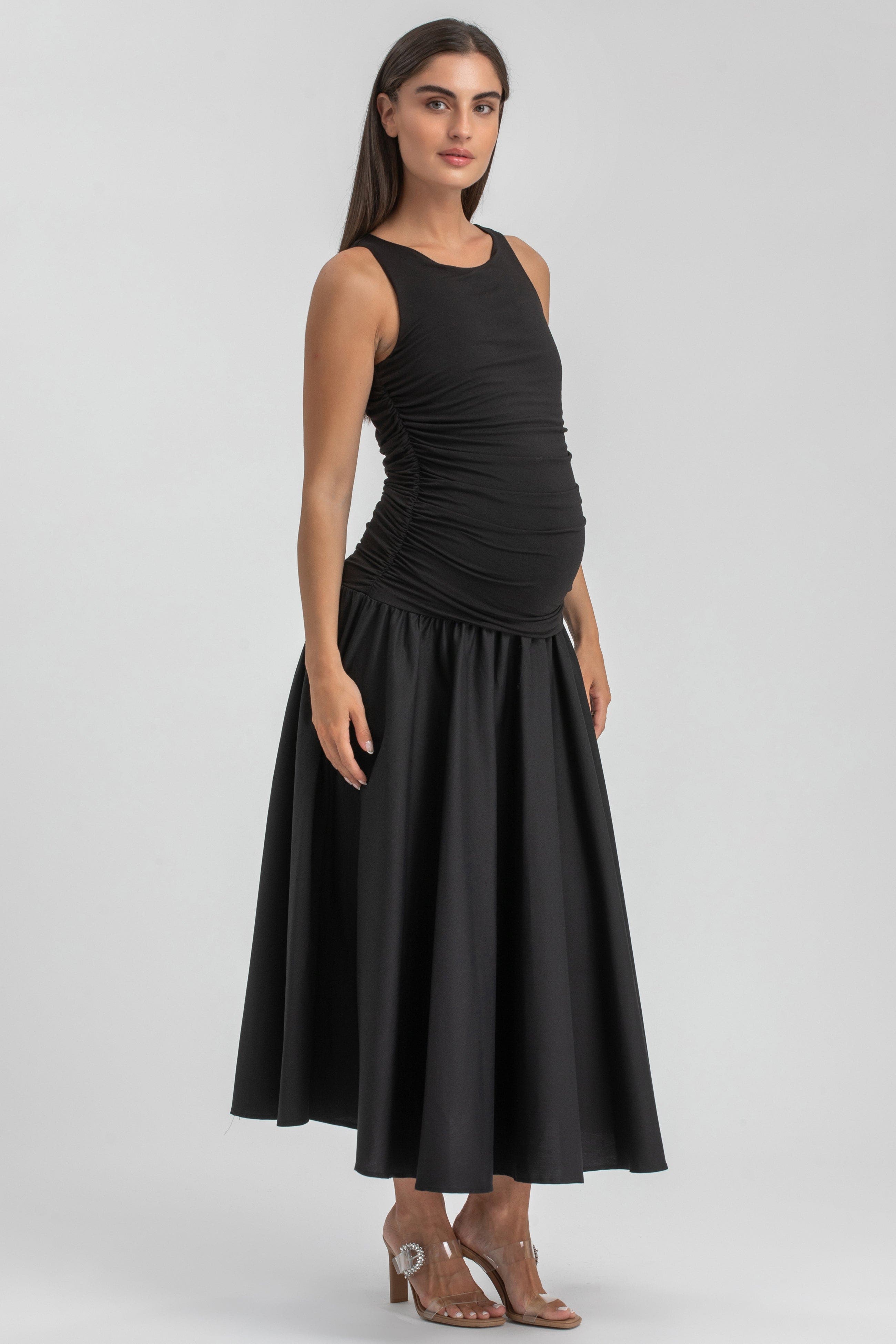 Pietro Brunelli Maternity Merida Drop Waist Maternity Twofer Dress ...