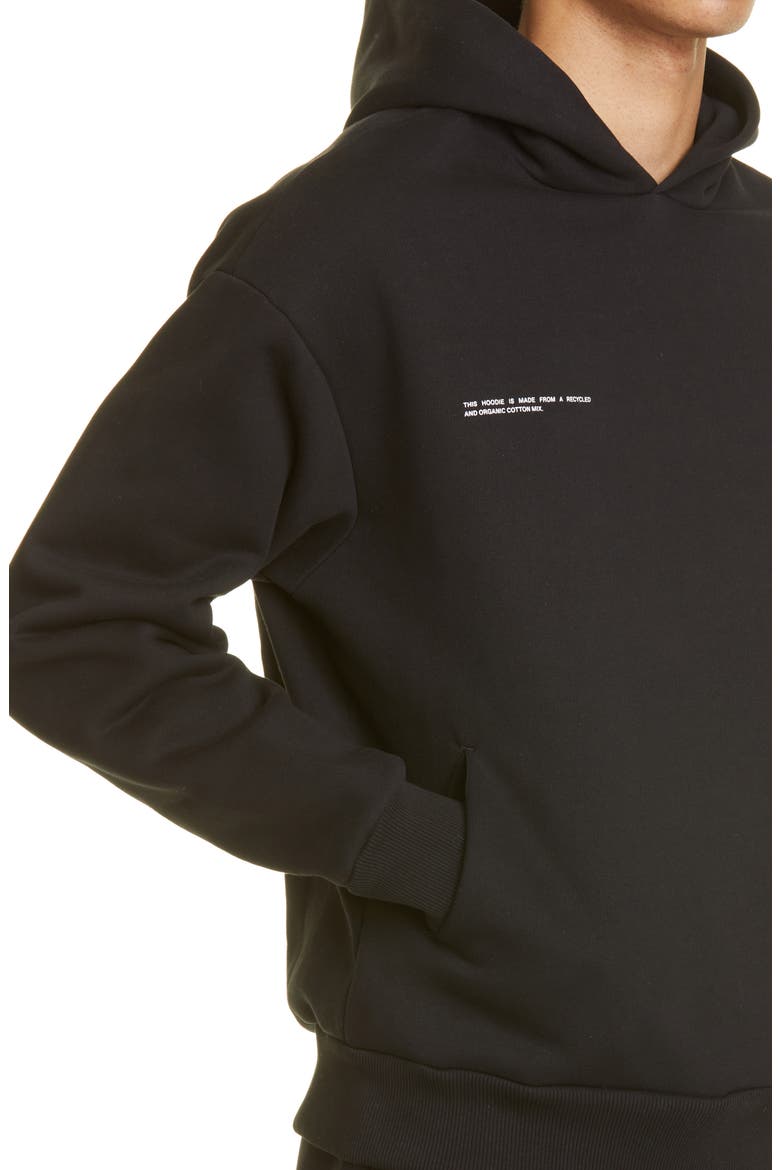 365 Signature Unisex Recycled & Organic Cotton Hoodie, Alternate, color, BLACK