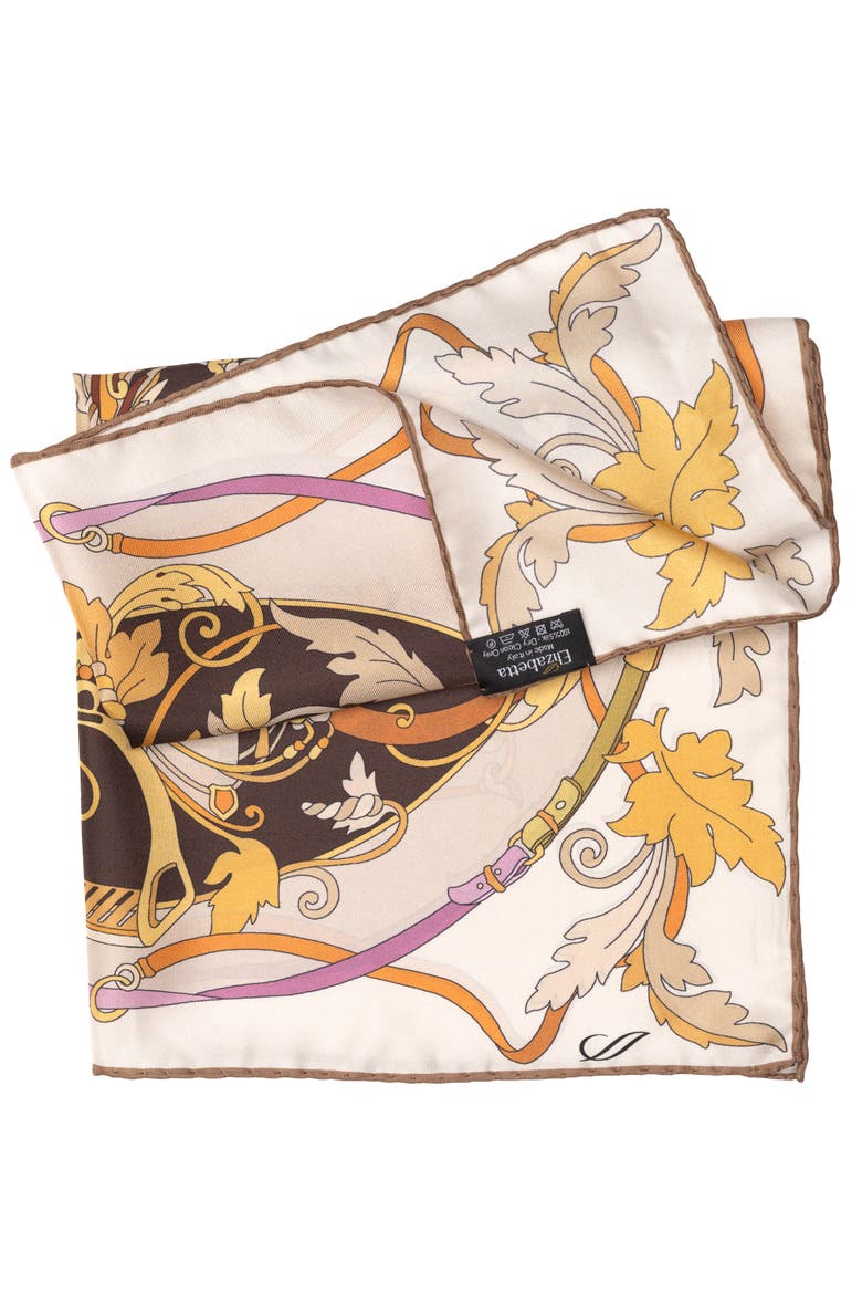 Elena - Silk Bandana, Alternate, color, Autumn Browns