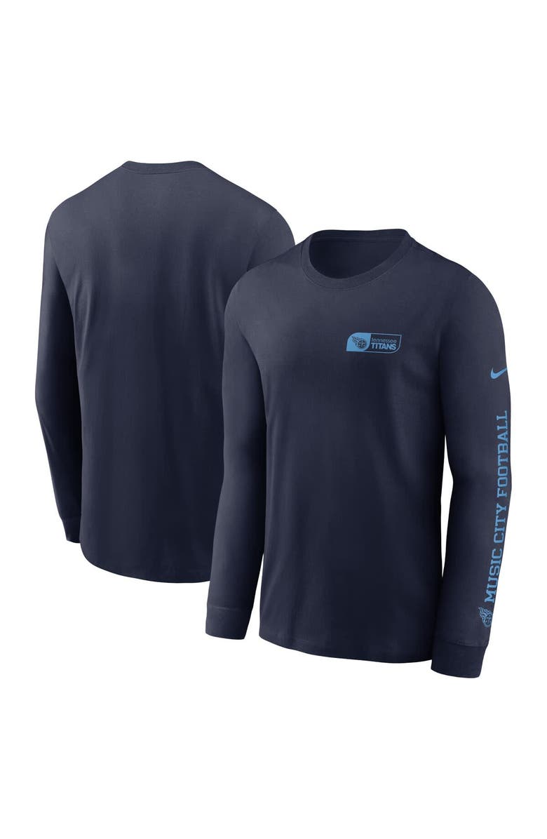Nike Men's Nike Navy Tennessee Titans All Out Long Sleeve T-Shirt, Main, color, Navy