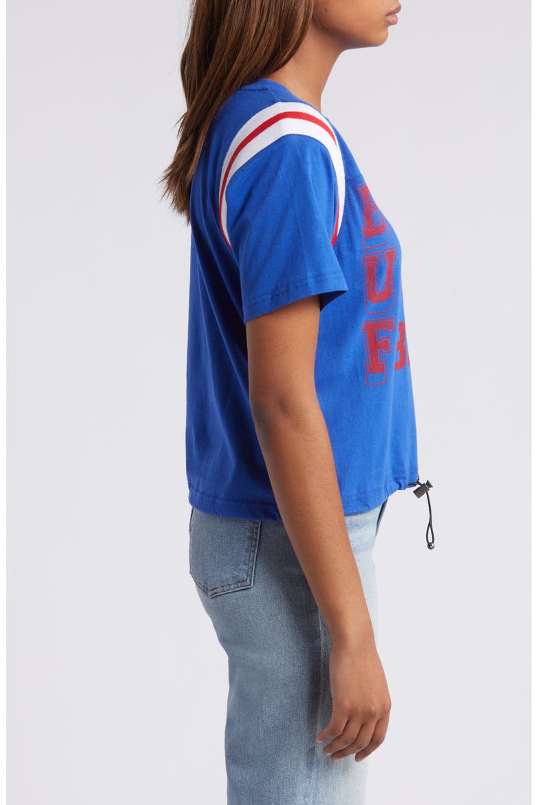 Women's WEAR by Erin Andrews Royal Buffalo Bills Cinched Colorblock T-Shirt, Alternate, color, Royal