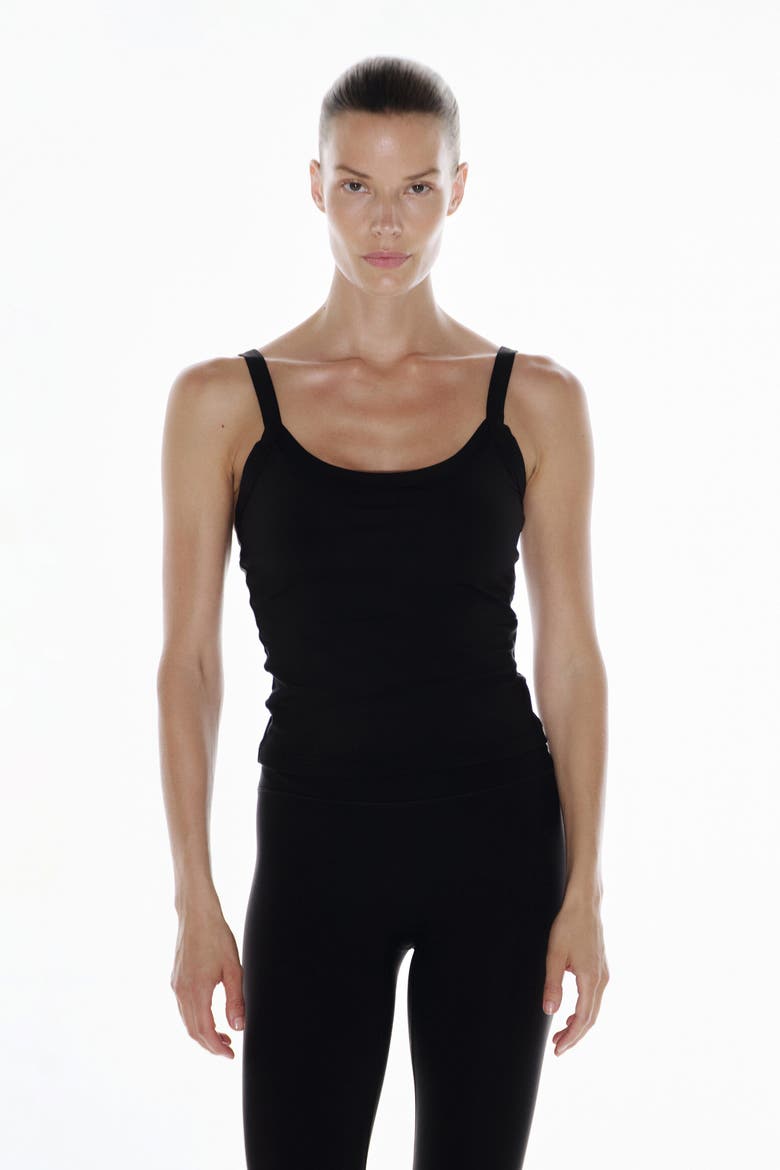 Shelf Bra Sports Tank Top With Softmove, Main, color, Black
