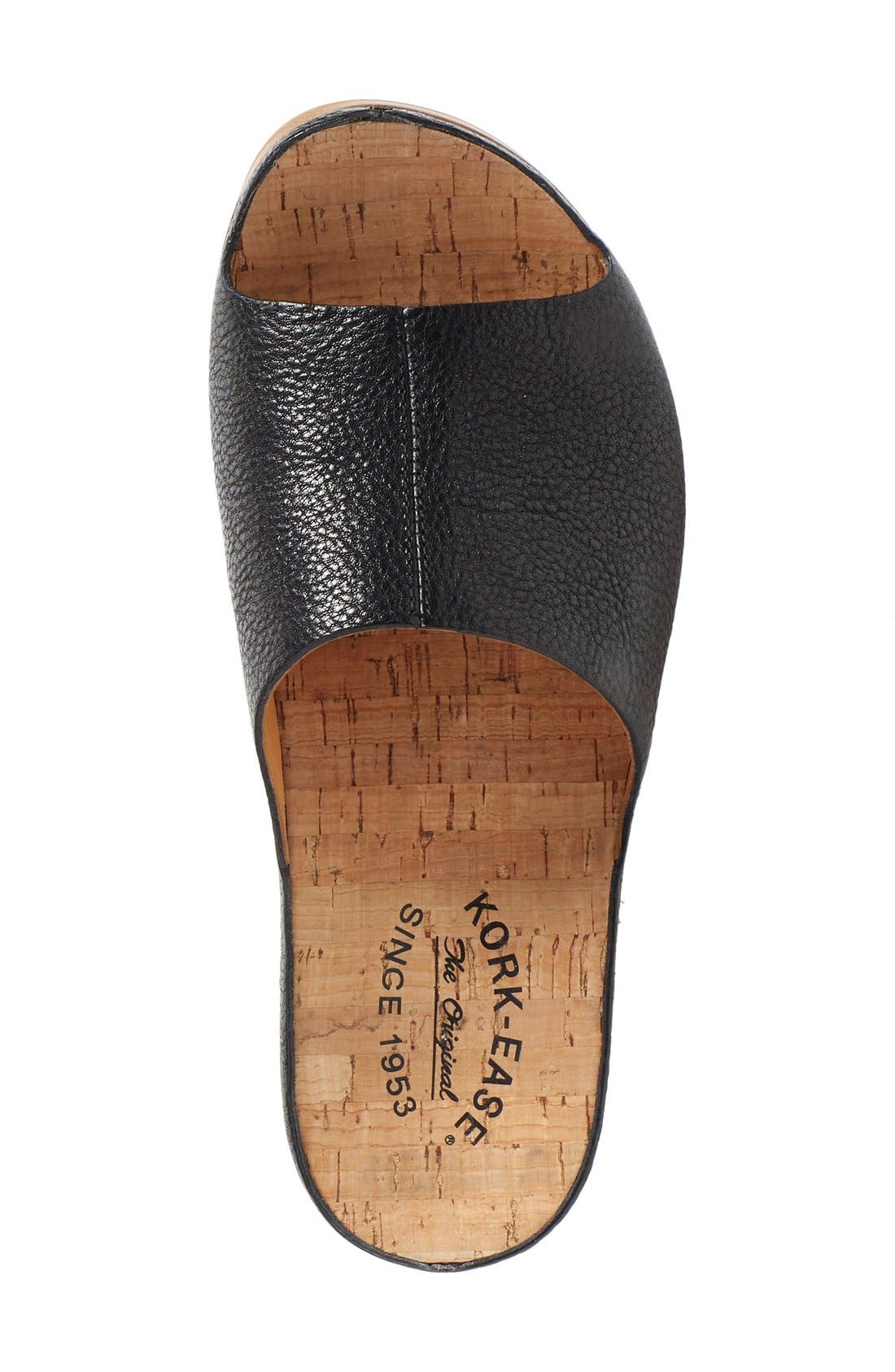 'Tutsi' Slide Sandal, Alternate, color, BLACK LEATHER