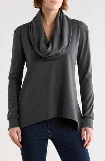 Cowl Neck Asymmetric Sweater