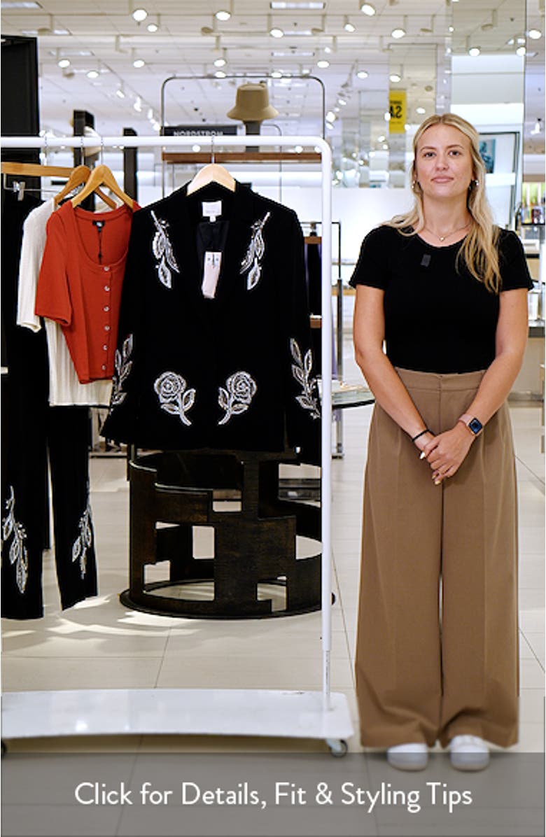 Karlie Metallic Paisley Detail Blazer, sales video thumbnail