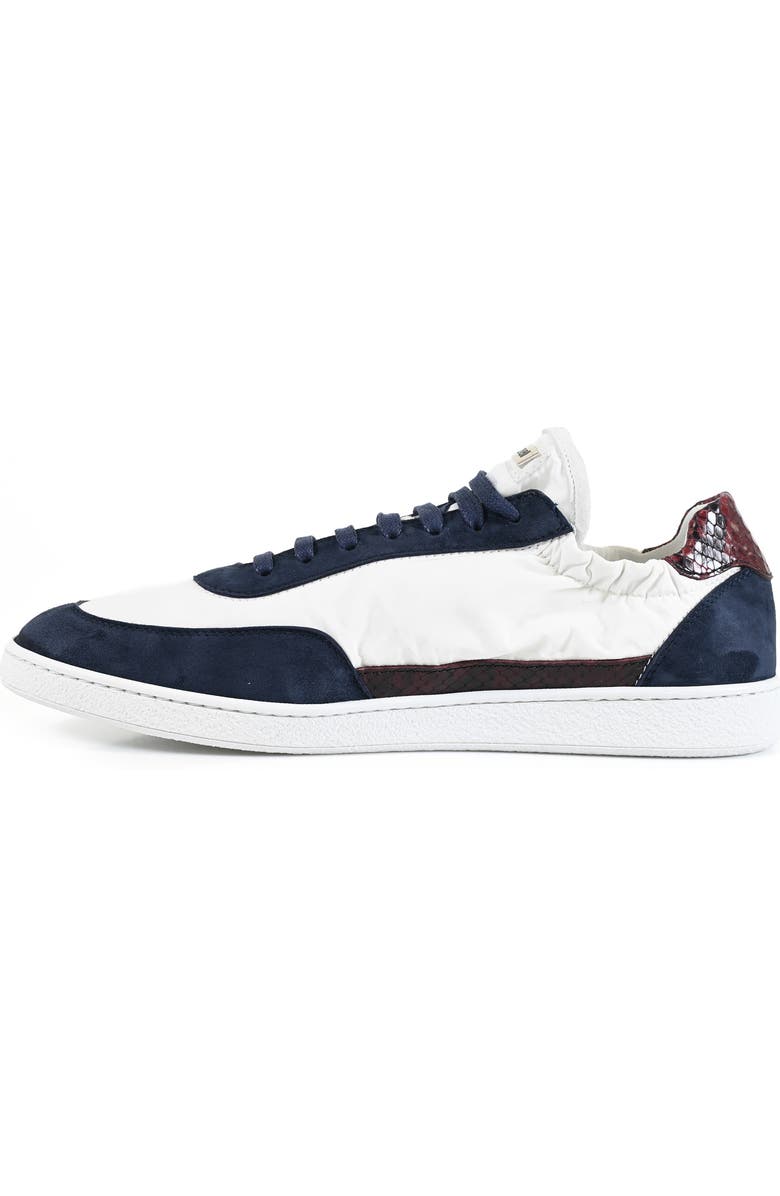 Roberto Cavalli Low Top Sneaker, Alternate, color, Navy/ White/ Wine