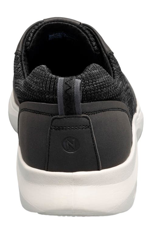Nunn Bush Ponte Knit Moc Toe Sneaker In Black Multi