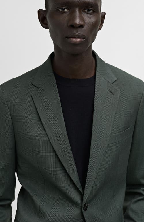 Mango Milan Slim Fit Stretch Sport Coat In Green