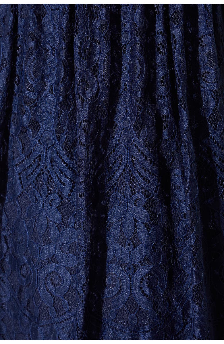 Coast Lace Short Sleeve Midi Dress, Alternate, color, Navy