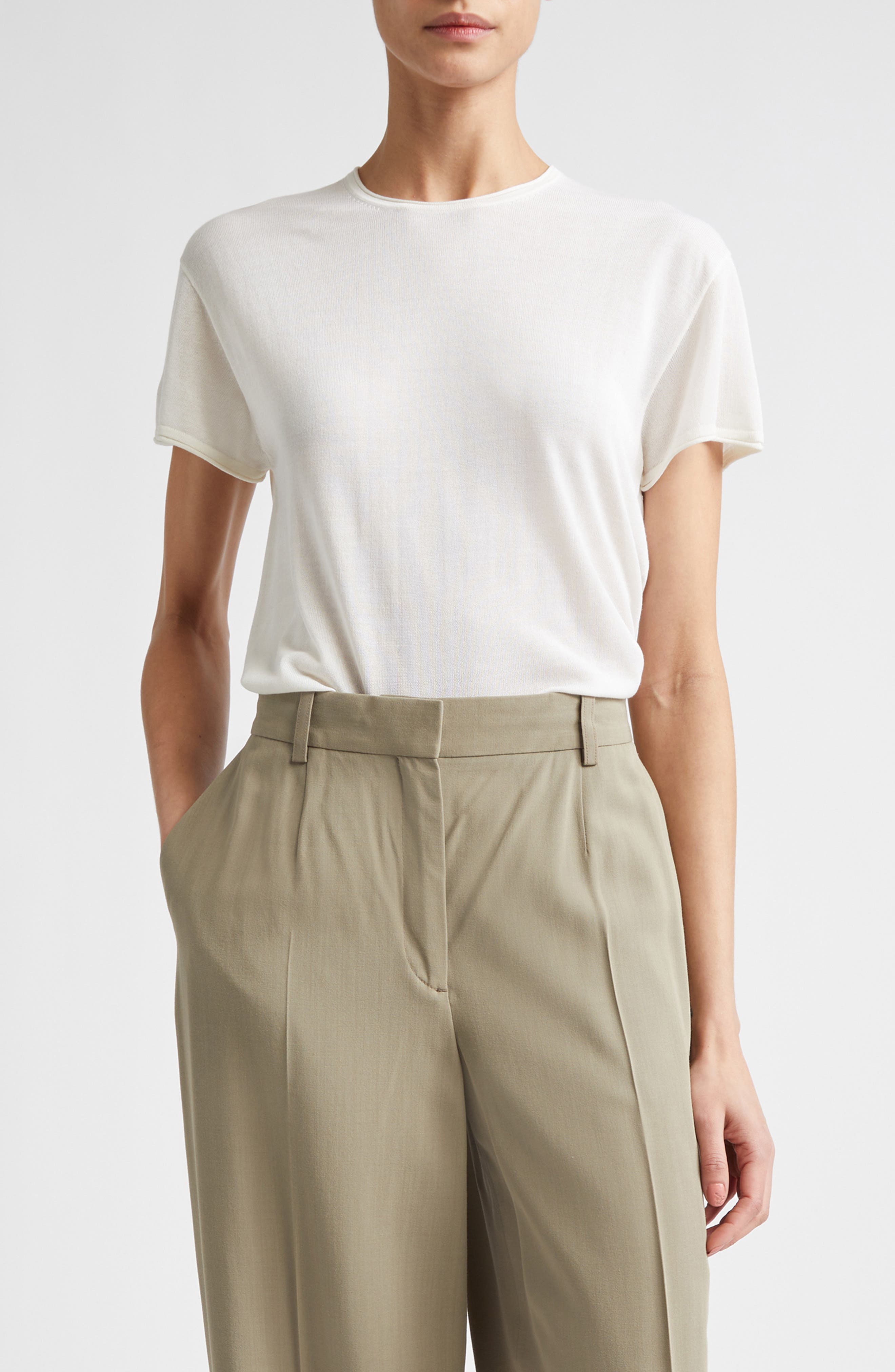Silk Crepe T-Shirt - image 3