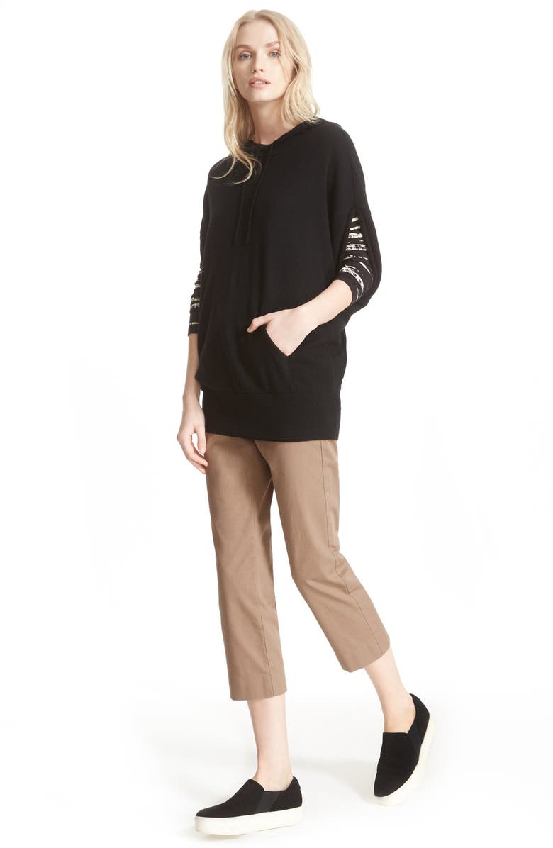 Vince Jumbo Cashmere Hoodie, Alternate, color, 