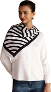 SILKSILKY Printed Square Silk Scarf