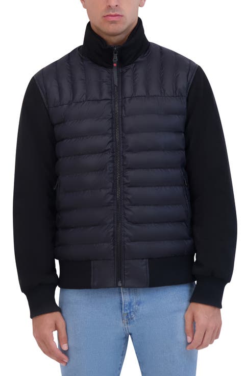 Water Repellent Quilted Bomber Jacket