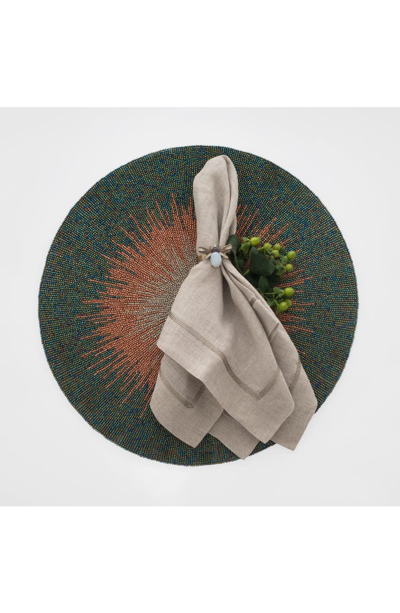 Joanna Buchanan Etched wing bug skinny napkin rings, set of four, Alternate, color, Grey