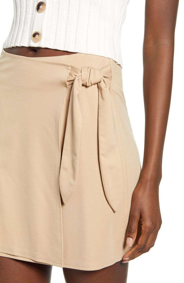 4SI3NNA Brinley Wrap Front Skirt, Alternate, color, 