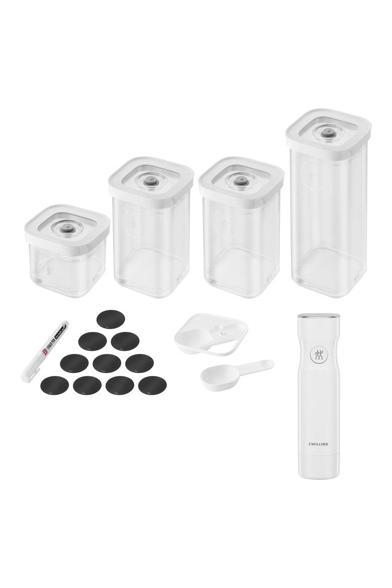 Fresh & Save 6-Piece Cube Set & Vacuum Pump Set, Main, color, WHITE