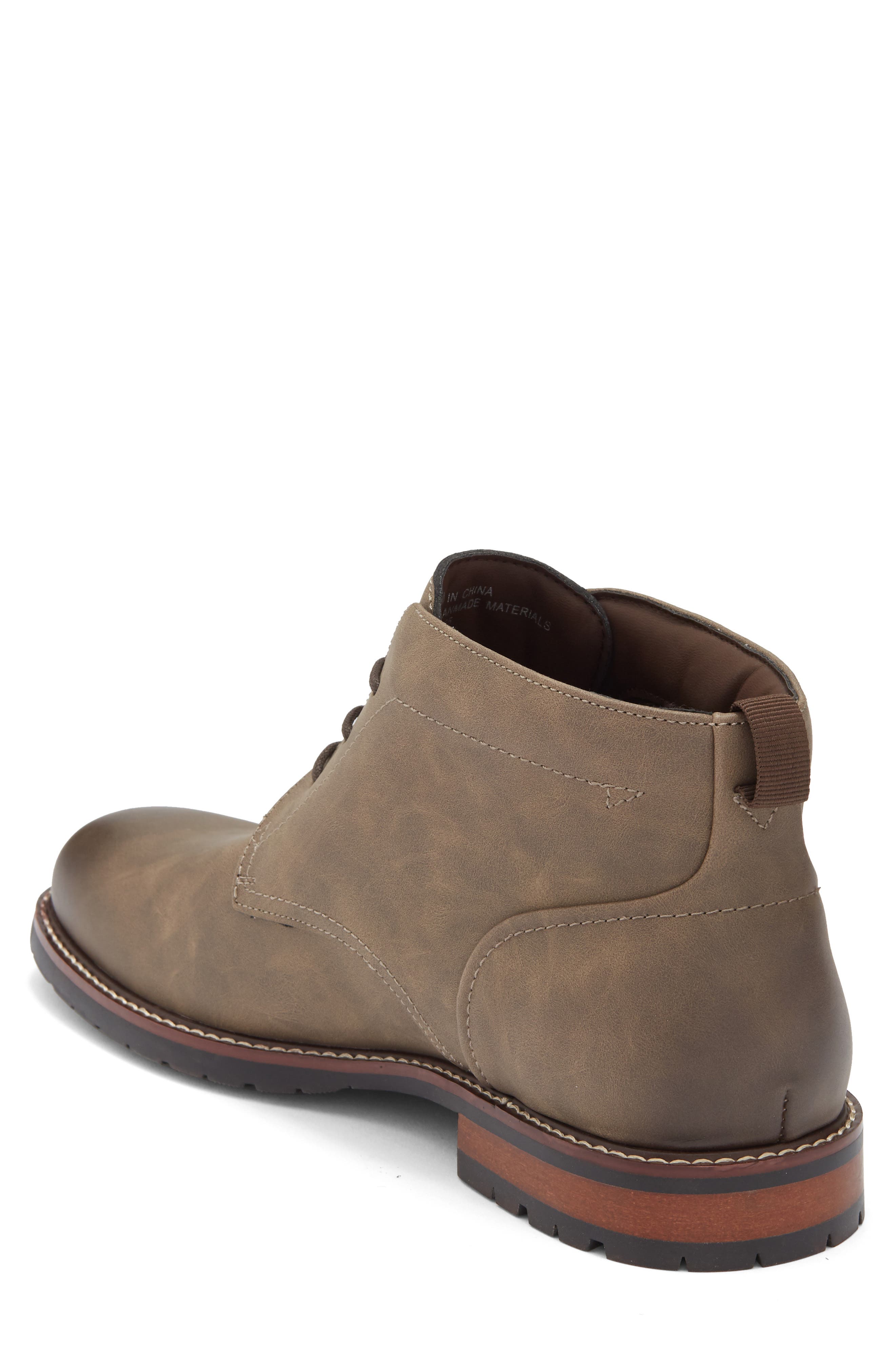 Clifton Lug Sole Chukka Boot, Alternate, color, BROWN NUBUCK PU
