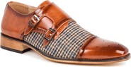Gino Vitale Houndstooth Monk Shoe
