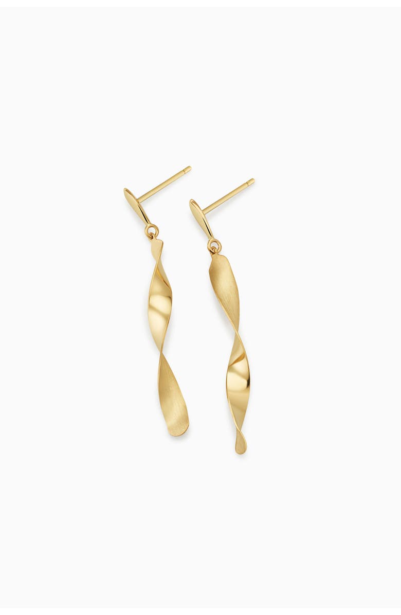 Oradina 14K Gold Candy Cane Drop Earrings, Alternate, color,