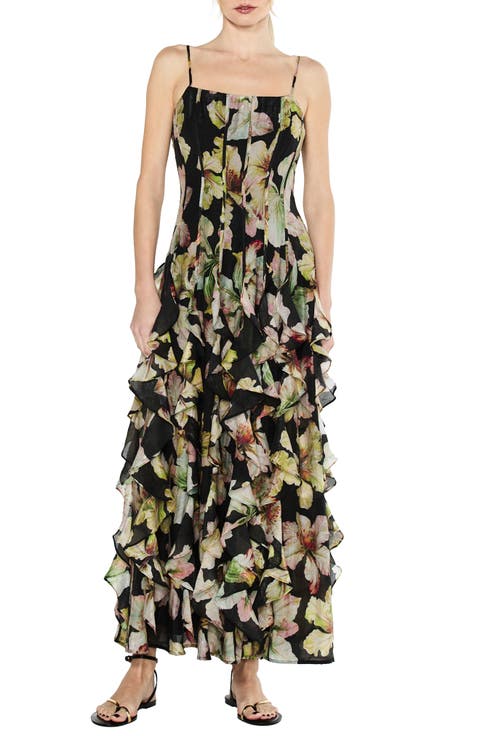 Loiselle Floral Ruffle Maxi Dress