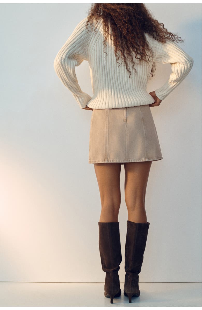 H&M A-line Mini Skirt, Alternate, color, 