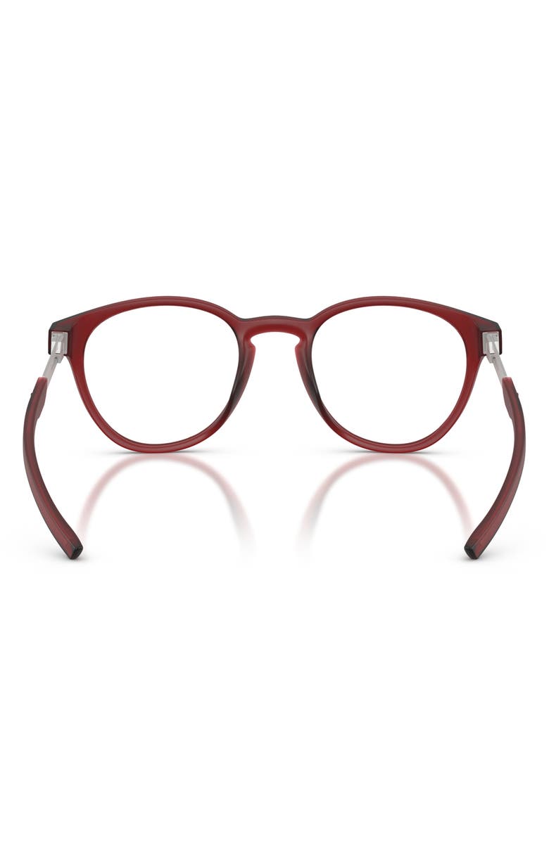 Scuderia Ferrari 49mm Small Phantos Optical Glasses, Alternate, color, Matte Red Bordeaux / Demo Lens