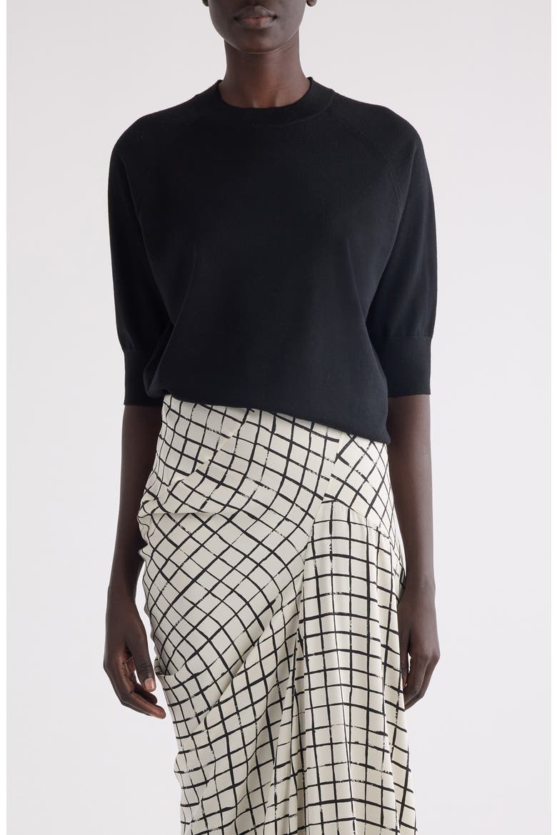 Tuan Merino Wool Crewneck Sweater, Main, color, BLACK