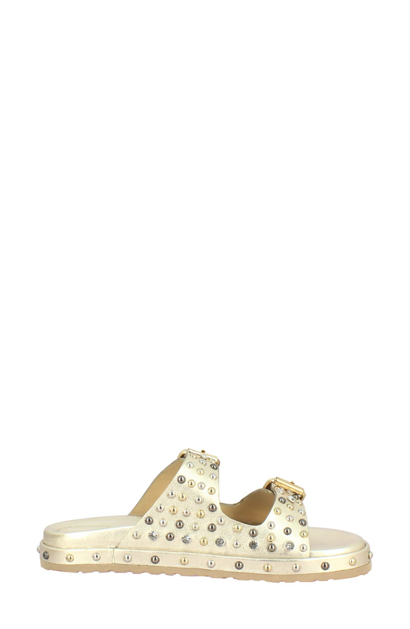 Chloe Slide Sandal, Alternate, color, PLATINE