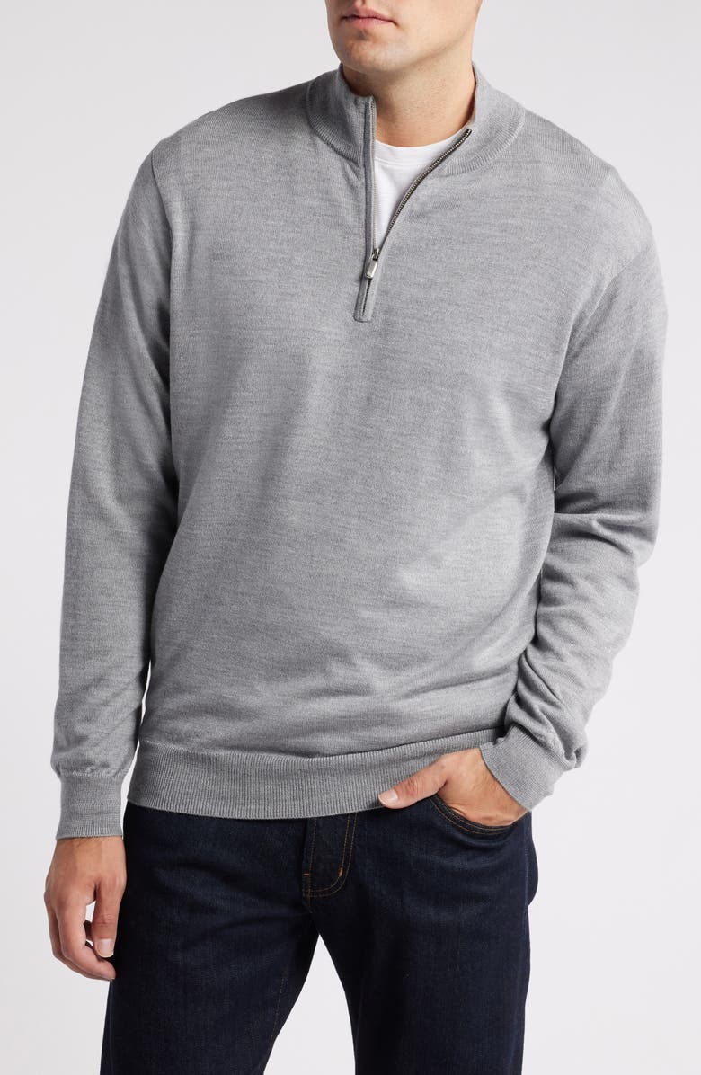 Peter Millar Autumn Crest Merino Wool Blend Quarter Zip Sweater, Main, color,