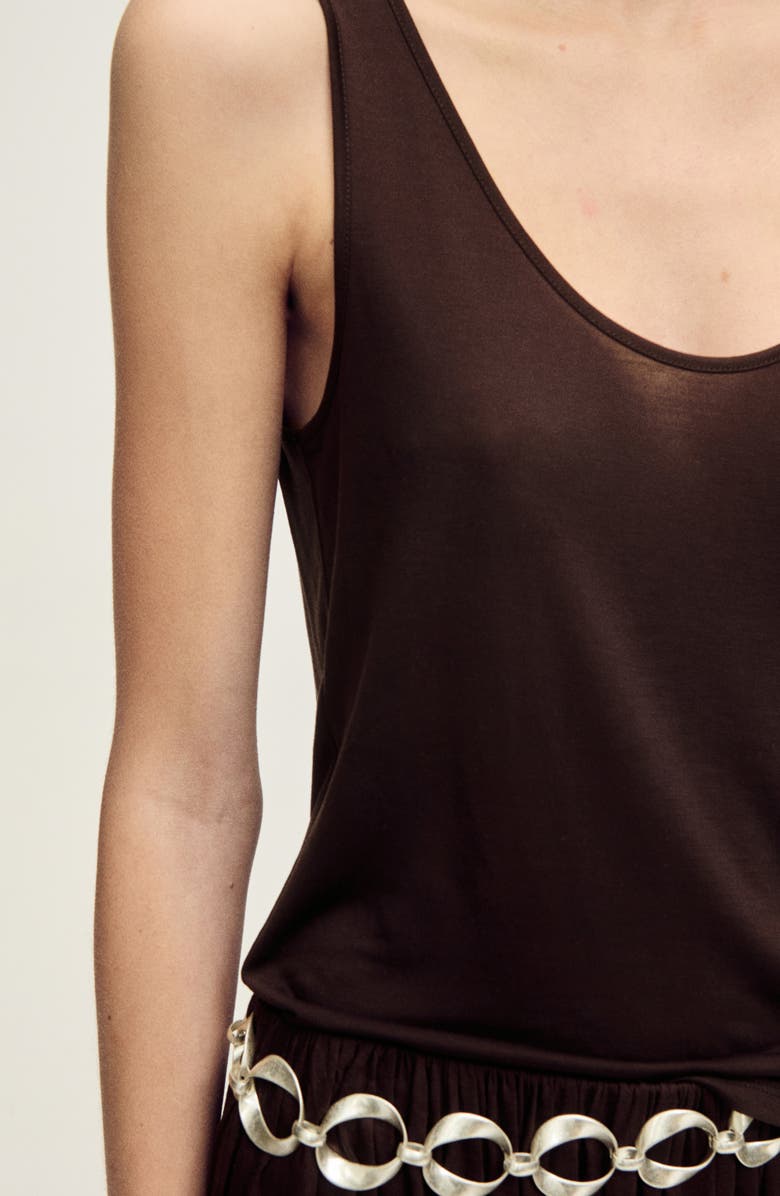 MANGO Scoop Neck Tank Top, Alternate, color,