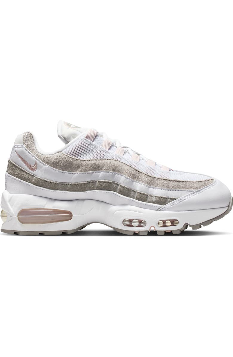 Nike Air Max 95 Sneaker, Alternate, color, White/ Red/ Charcoal/ Grey