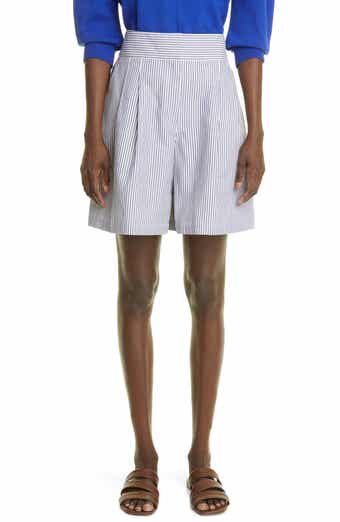 Lafayette 148 New York Leroy Stripe Cotton Blend Shorts