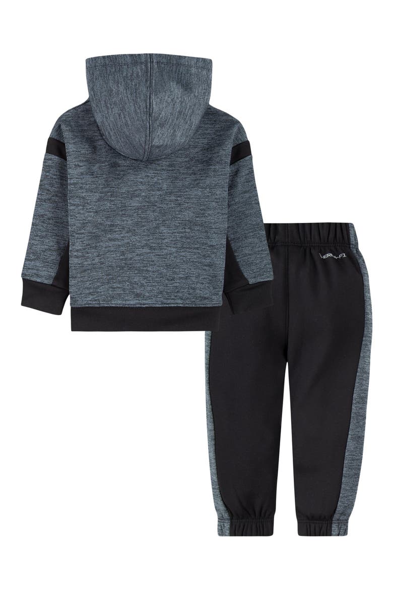 Therma Dri-FIT Speckle Colorblock Hoodie & Joggers Set, Alternate, color, TRENCHIE BLACK