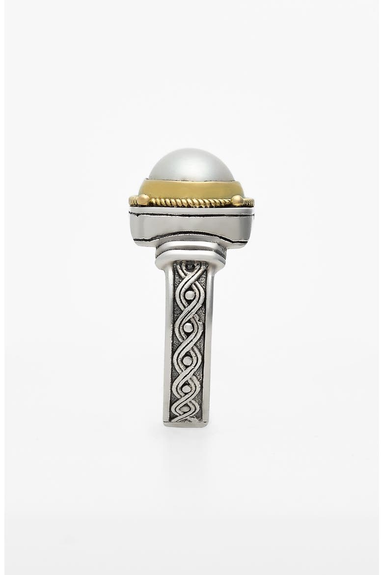 'Classics' Pearl Ring, Alternate, color, SILVER/ GOLD