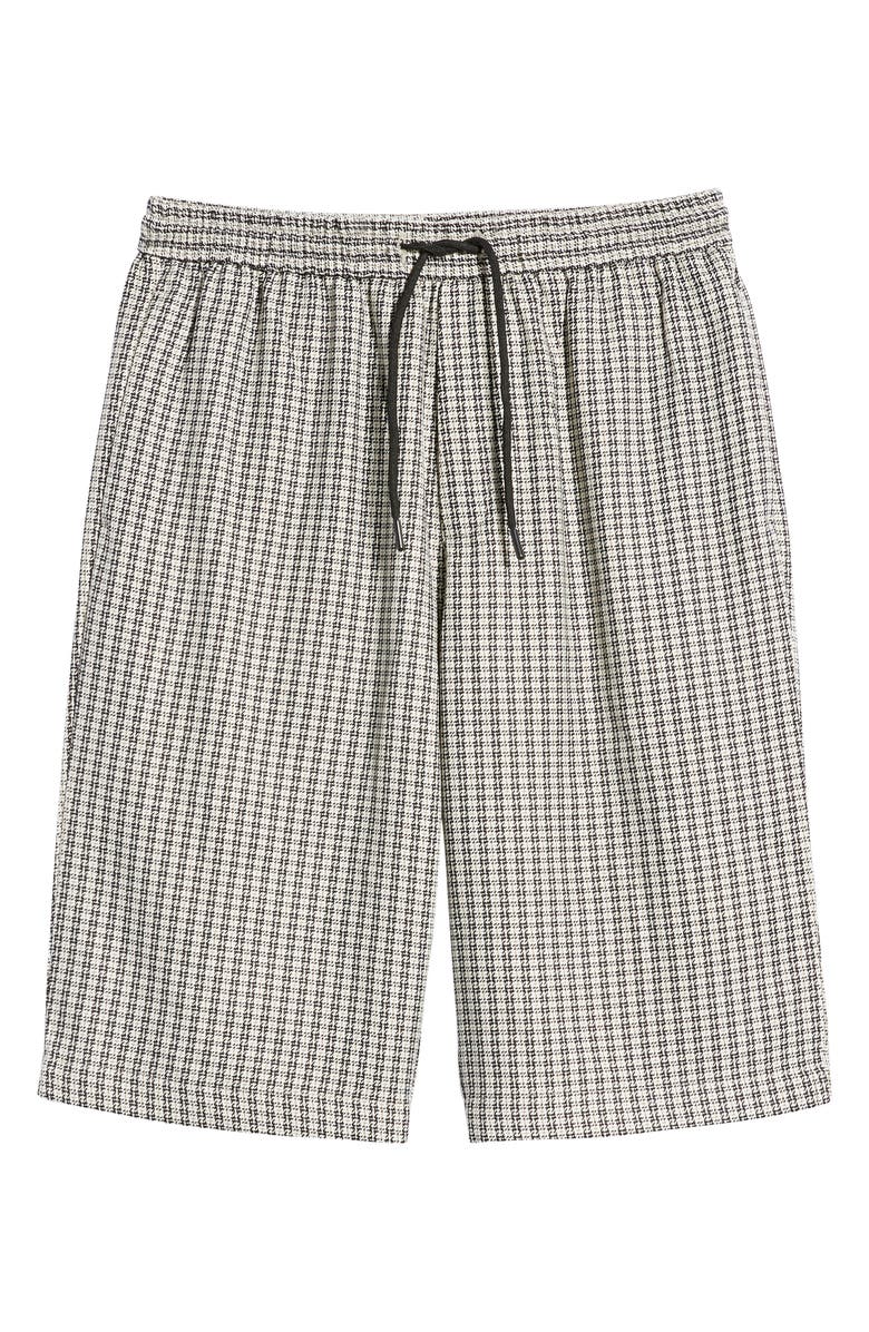 Topman Longline Check Drawstring Shorts, Alternate, color,
