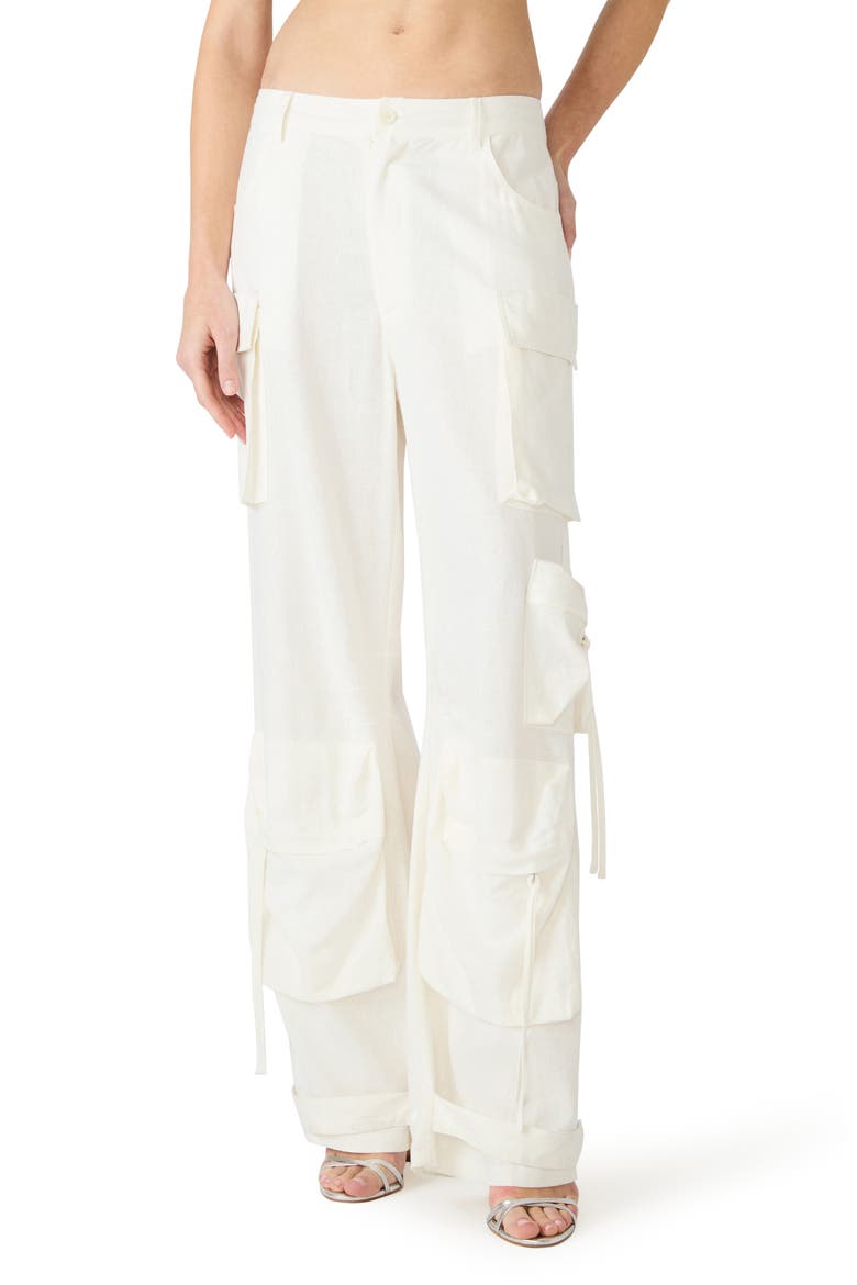 Duo Linen Blend Cargo Pants, Main, color, ANTIQUE