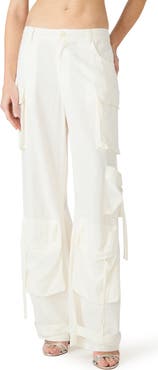 Steve Madden Duo Linen Blend Cargo Pants