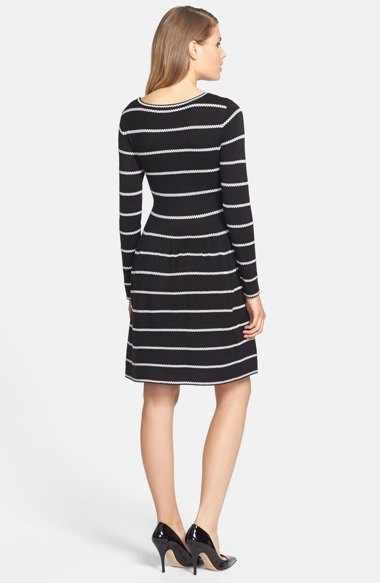 Eliza J Knit Fit & Flare Dress, Alternate, color,