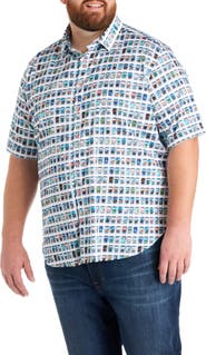 Robert Graham DXL Big & Tall  Paradis Portal Print Sport Shirt