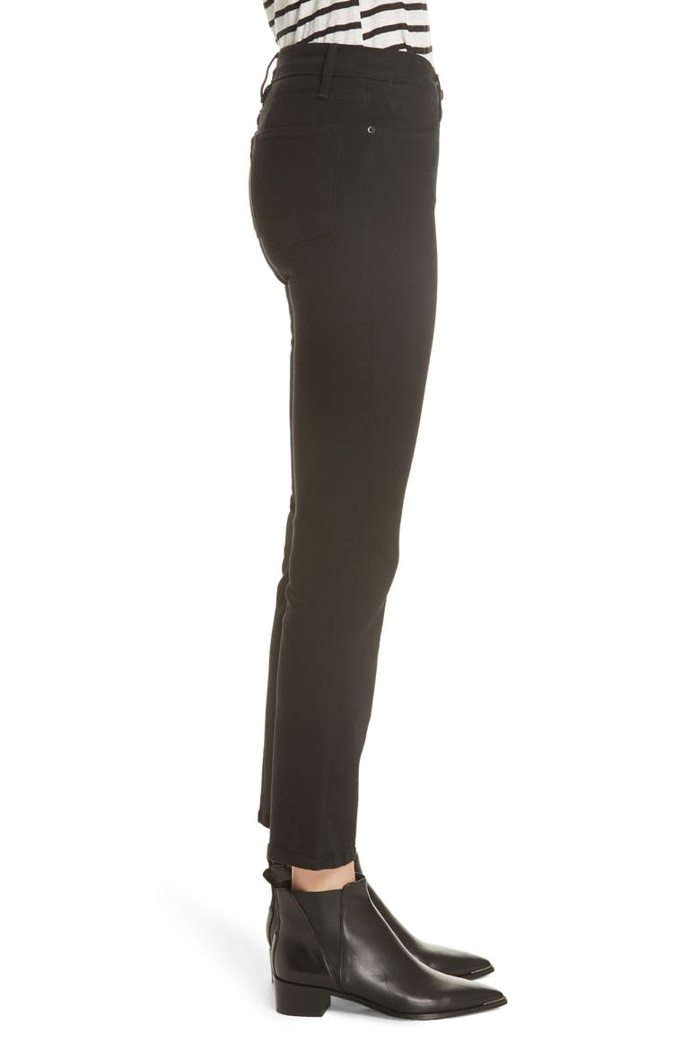 Le High Straight High Rise Jeans, Alternate, color, FILM NOIR