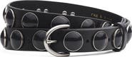 rag & bone Cabochon Studded Leather Belt