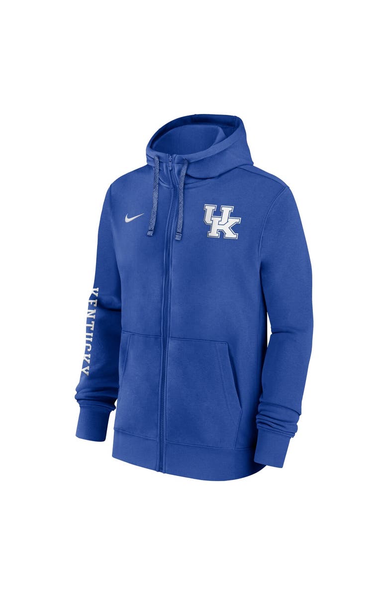 Nike Men's Nike Royal Kentucky Wildcats 2024 Sideline Full-Zip Hoodie, Alternate, color, 